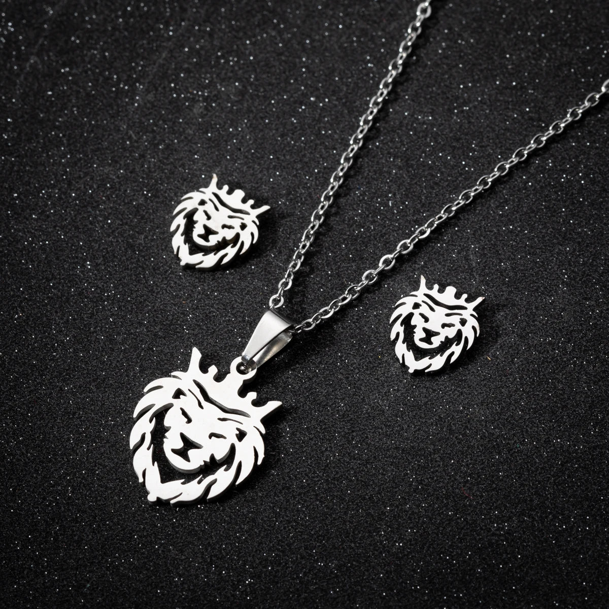 Ensemble Collier et Boucles d'Oreilles Nœud Mignon