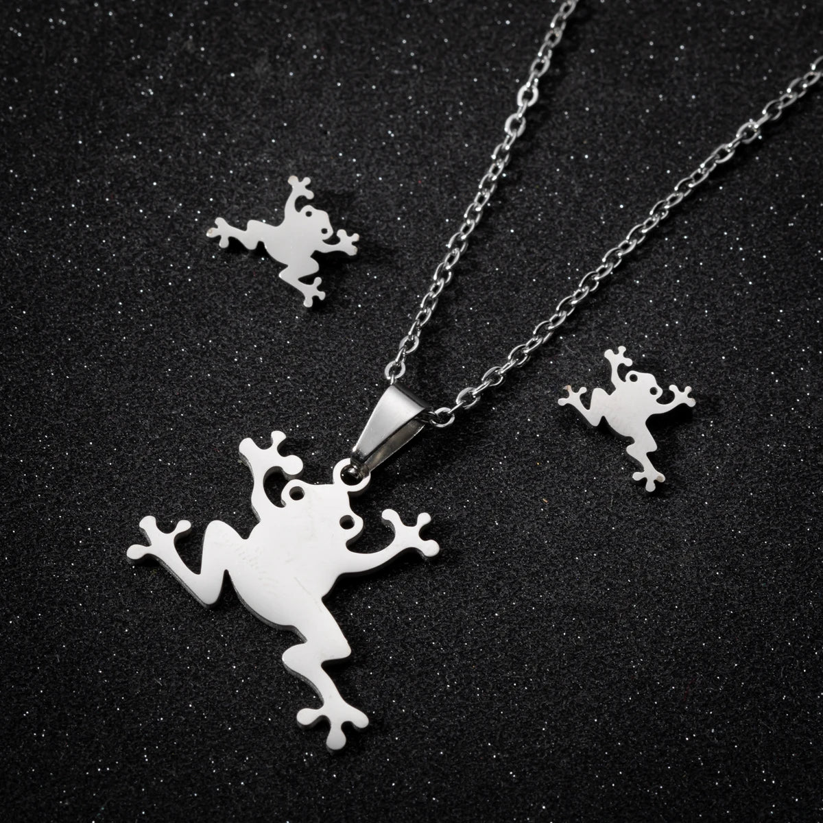 Ensemble Collier et Boucles d'Oreilles Nœud Mignon