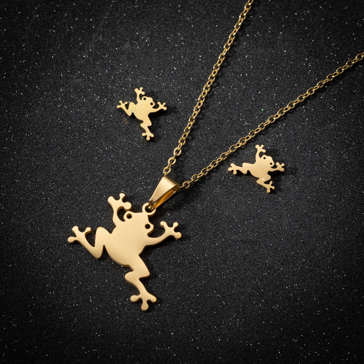Ensemble Collier et Boucles d'Oreilles Nœud Mignon