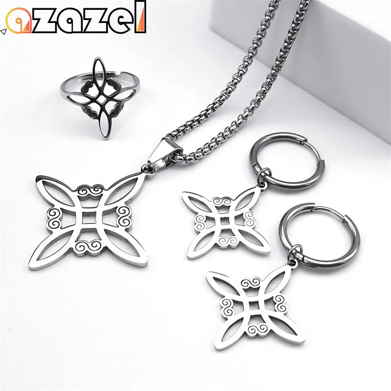Ensemble Bijoux Nœud Celtique Sorcière
