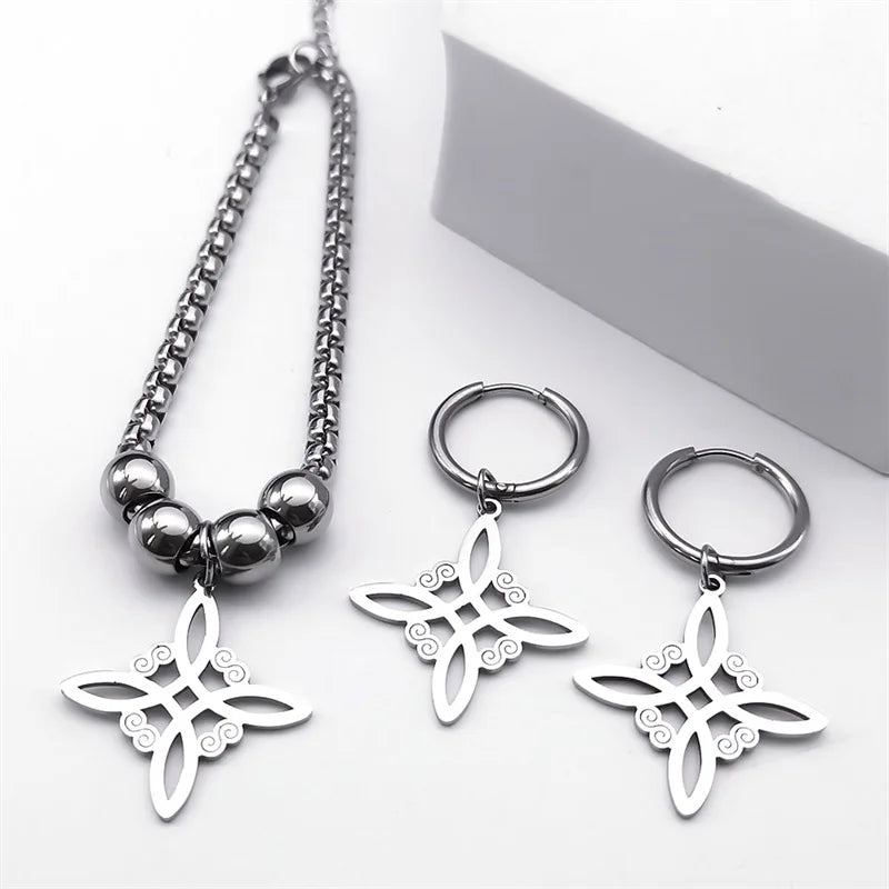 Ensemble Bijoux Nœud Celtique Sorcière