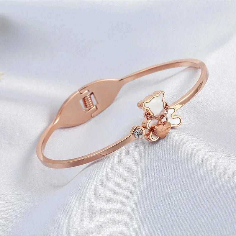 Ensemble 3 Pièces Collier, Bracelet et Boucles d'Oreilles