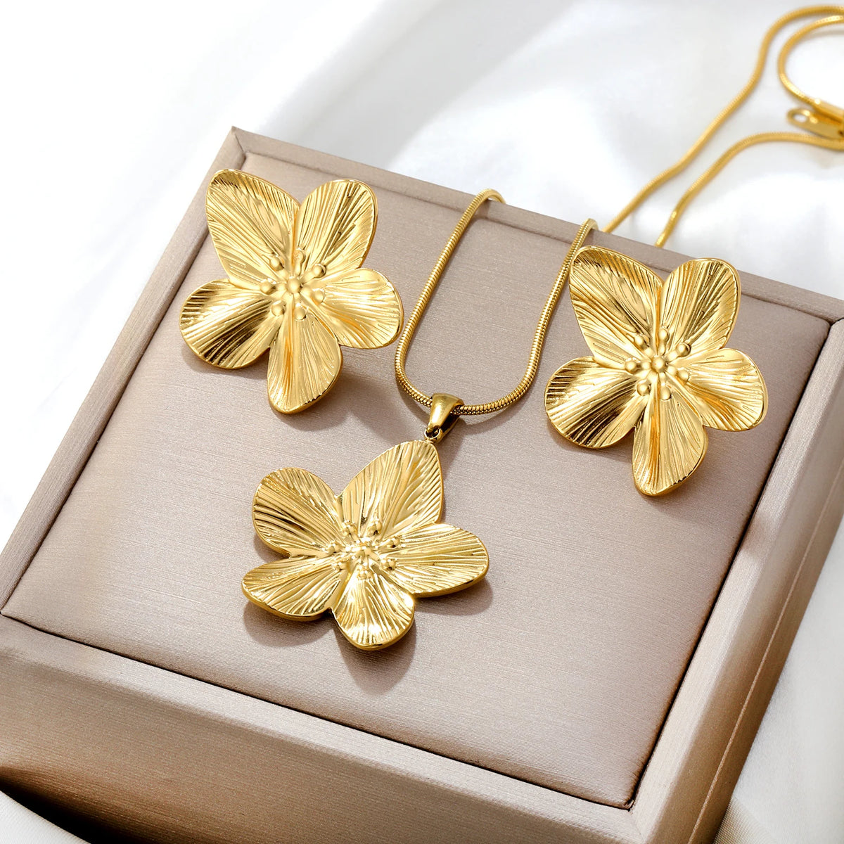 Ensemble Bijoux Fins Pendentif et Bracelet Jonc