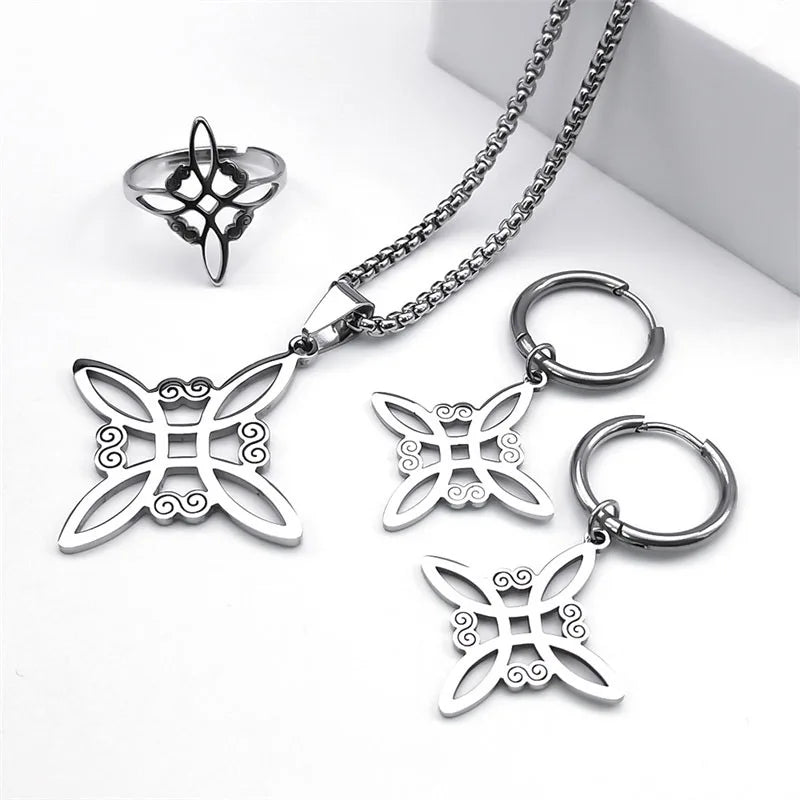 Ensemble Bijoux Nœud Celtique Sorcière