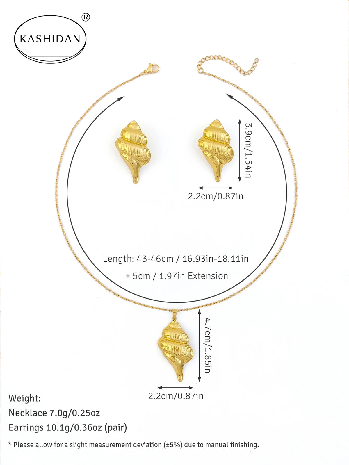 Collier Spirale Torsadée Doré Chic