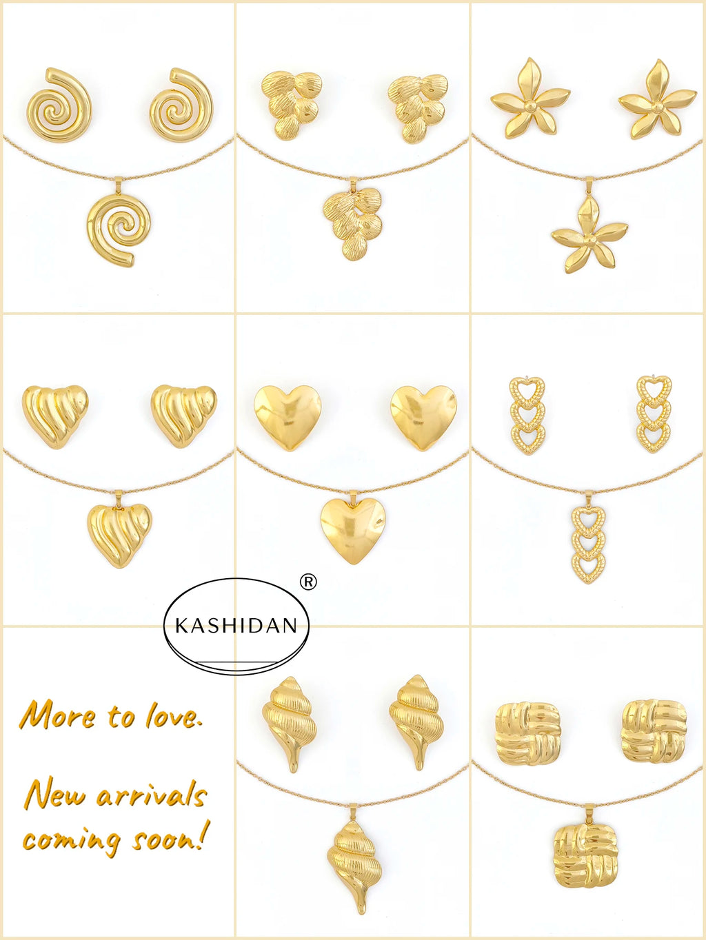 Collier Spirale Torsadée Doré Chic