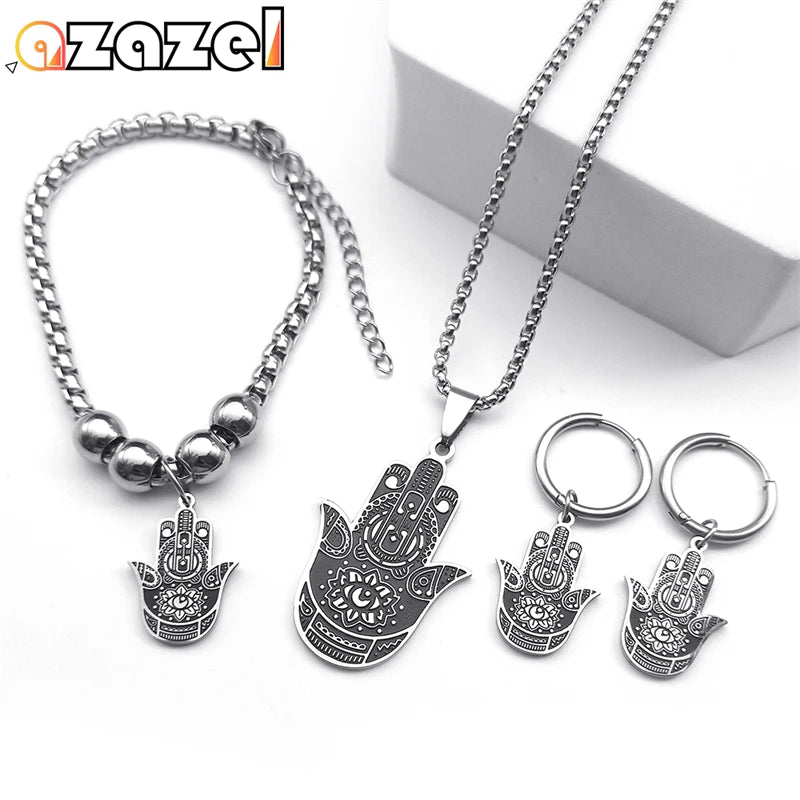Ensemble Bijoux Main de Fatima et Œil Turc
