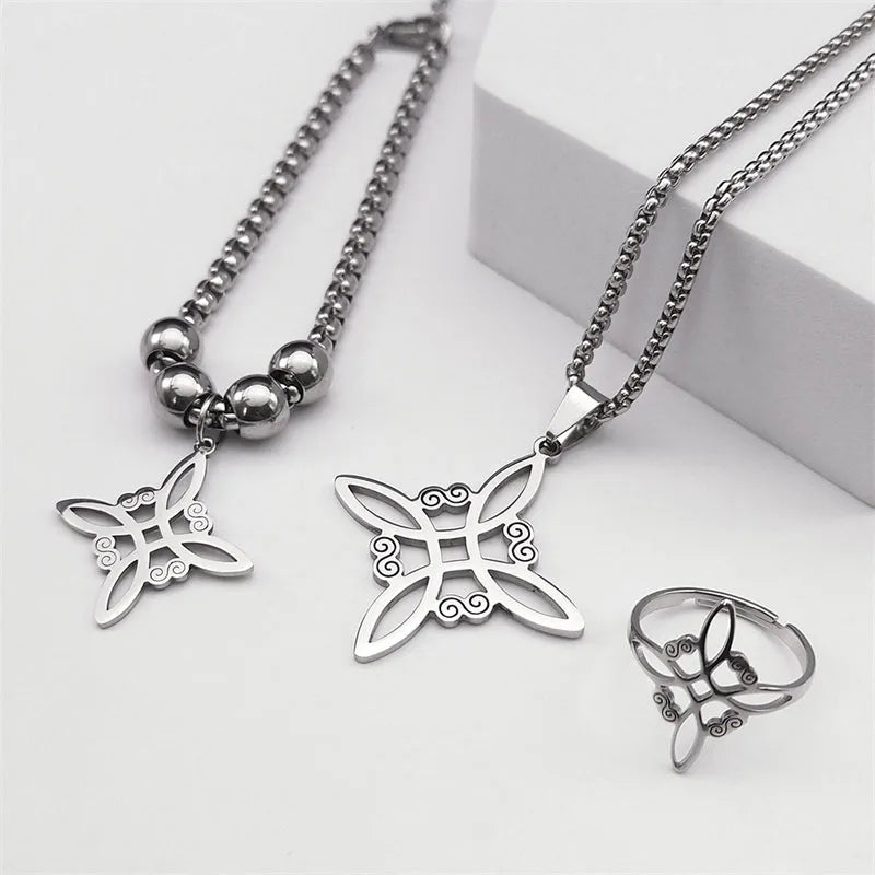 Ensemble Bijoux Nœud Celtique Sorcière