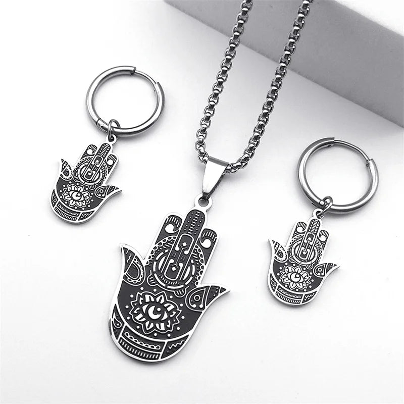 Ensemble Bijoux Main de Fatima et Œil Turc