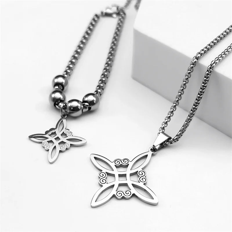 Ensemble Bijoux Nœud Celtique Sorcière