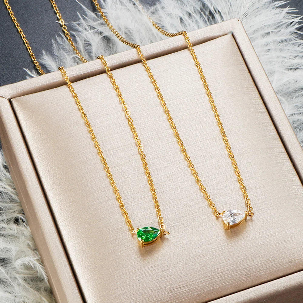 Collier Pendentif Zircon Haut de Gamme