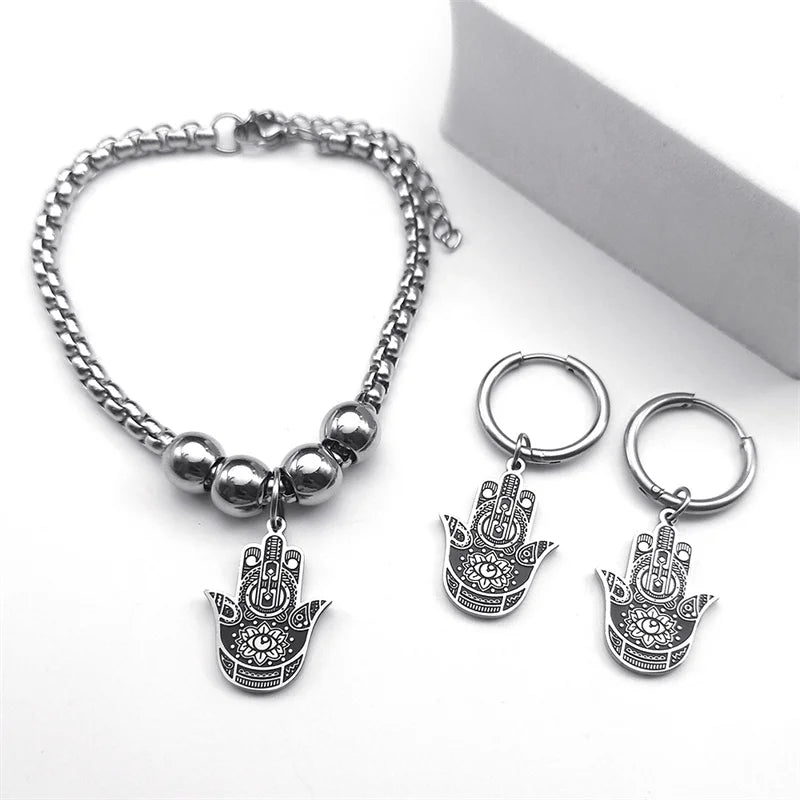 Ensemble Bijoux Main de Fatima et Œil Turc