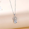 Ensemble Collier Choker Couronne et Boucles d'Oreilles Cristal