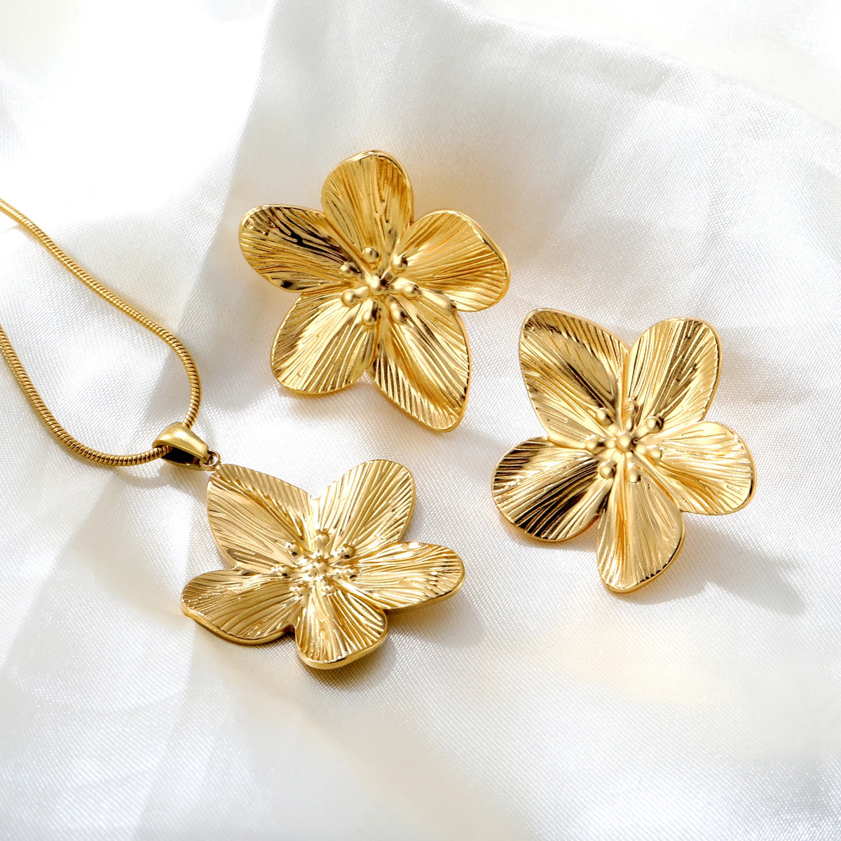 Ensemble Bijoux Fins Pendentif et Bracelet Jonc